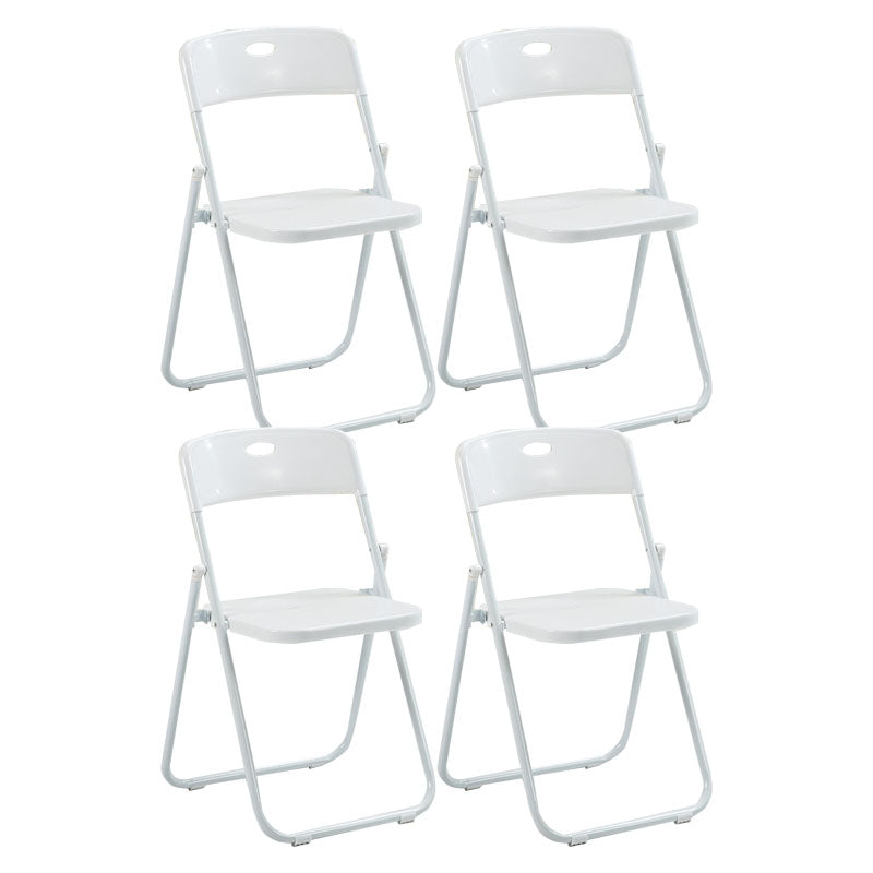 Modern Steel Task Chair Plastic Armless Upholstered Office Chair