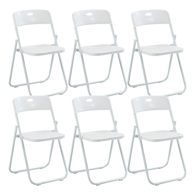 Modern Steel Task Chair Plastic Armless Upholstered Office Chair