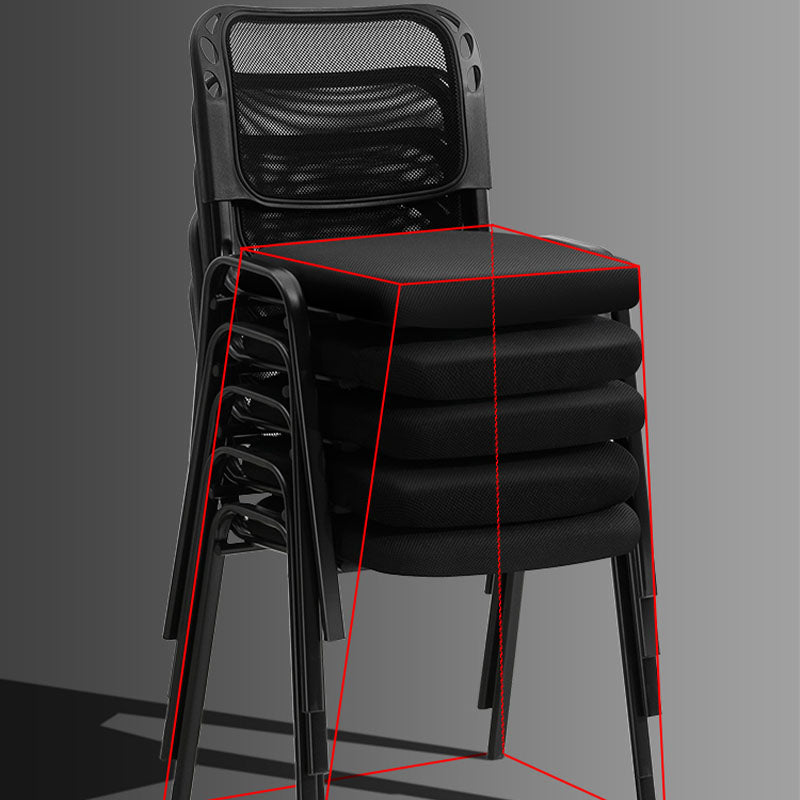 Modern Mesh Conference Chair Armless Upholstered Office Chair