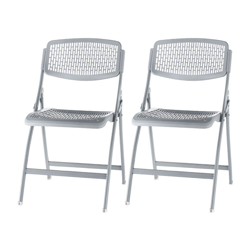 Plastic Modern Office Chair Armless Upholstered Conference Chair