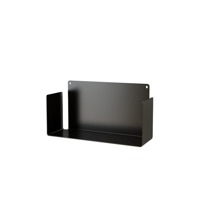 Metal Wall-mount Bookshelf Modern Closed Storage Bookcase with 1 Shelf , 8" D X 8" H