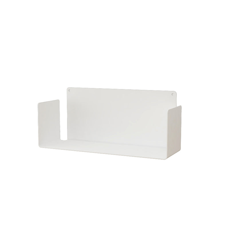 Metal Wall-mount Bookshelf Modern Closed Storage Bookcase with 1 Shelf , 8" D X 8" H