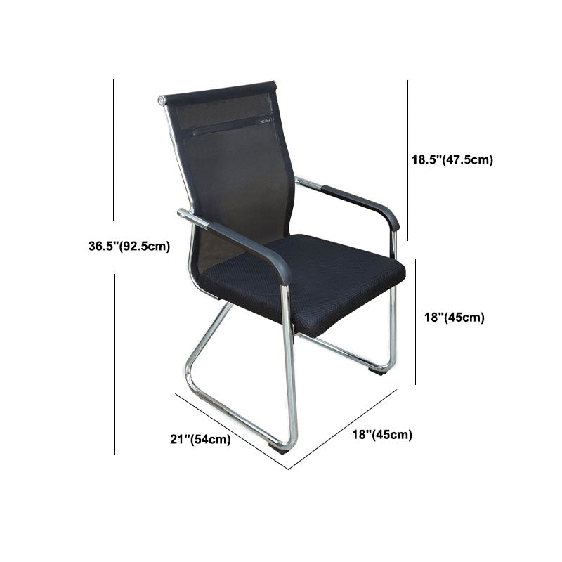 Ergonomic Mesh Mid-Back Desk Chair Stainless Steel No Distressing Office Chair