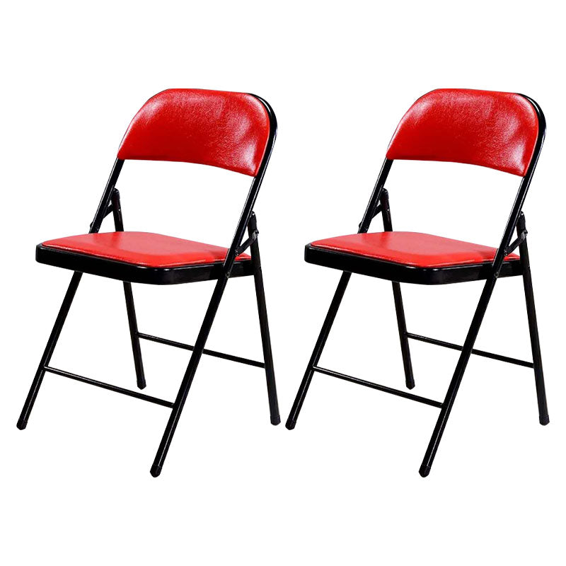 Modern Leather Management Desk Chair Armless Upholstered Office Chair