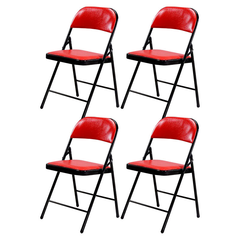 Modern Leather Management Desk Chair Armless Upholstered Office Chair