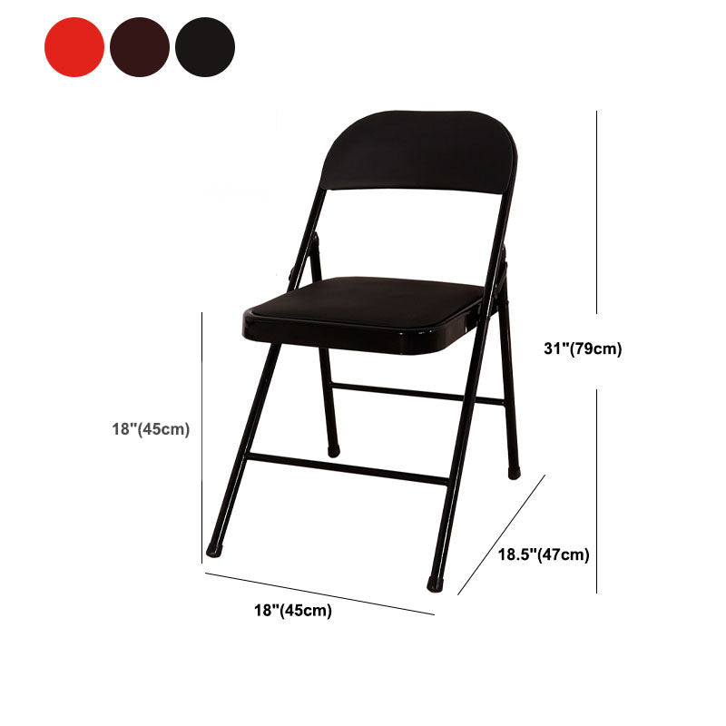 Modern Leather Management Desk Chair Armless Upholstered Office Chair