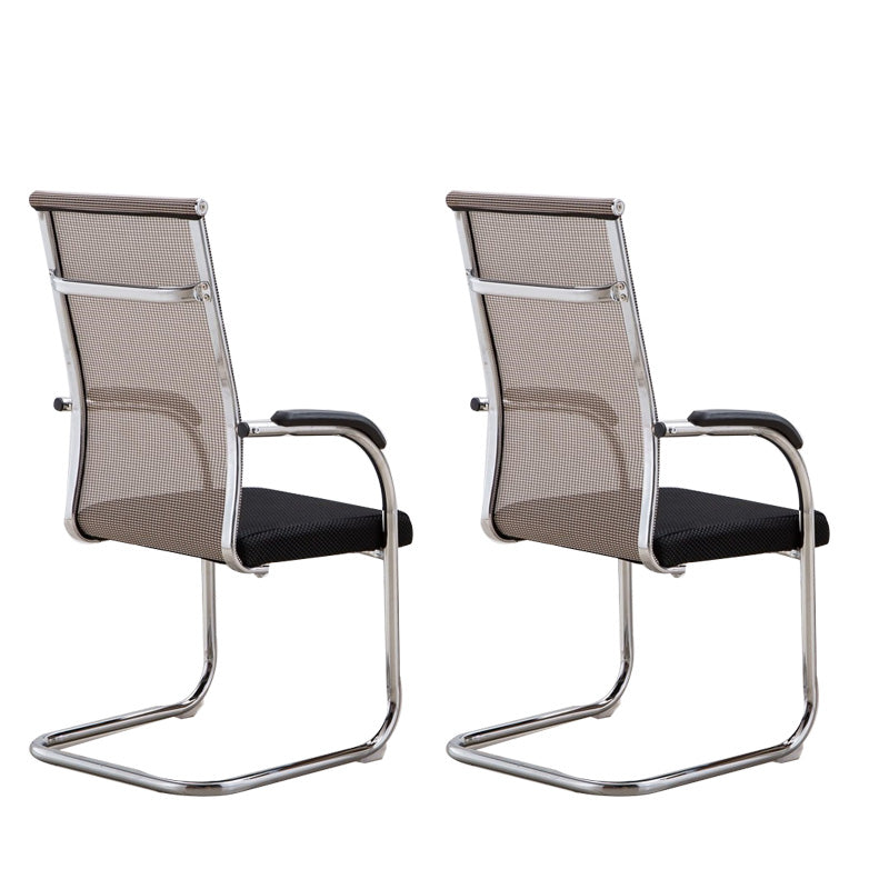 Contemporary PU Computer Chair Black Back Office Star Desk Chair