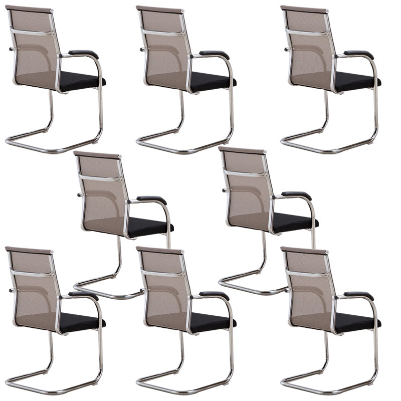 Contemporary PU Computer Chair Black Back Office Star Desk Chair