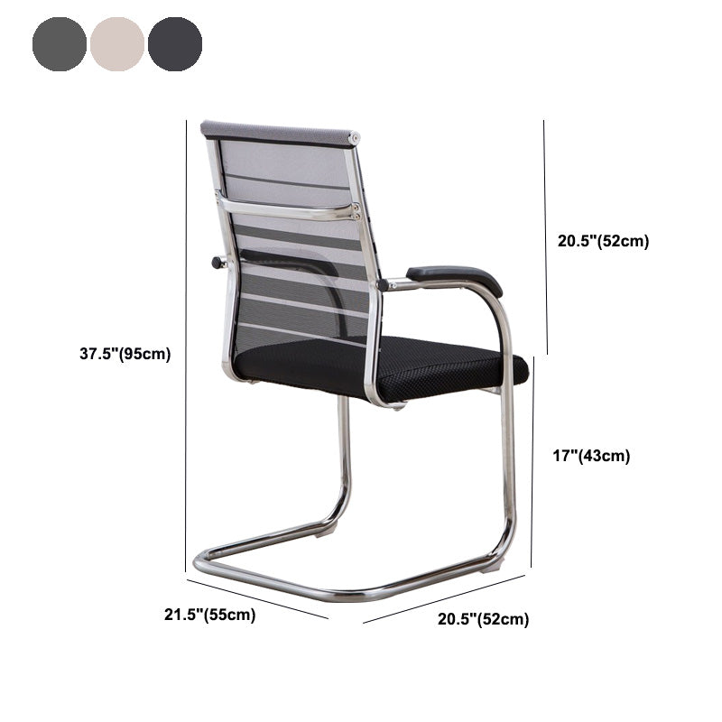 Contemporary PU Computer Chair Black Back Office Star Desk Chair