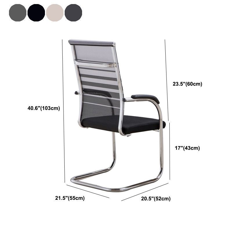 Contemporary PU Computer Chair Black Back Office Star Desk Chair