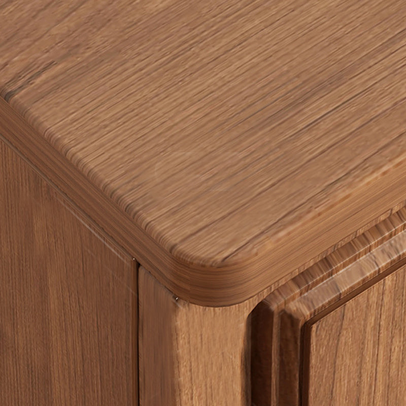 15" D Wood Combo Dresser Bedroom Storage Chest Dresser with Drawers and Doors