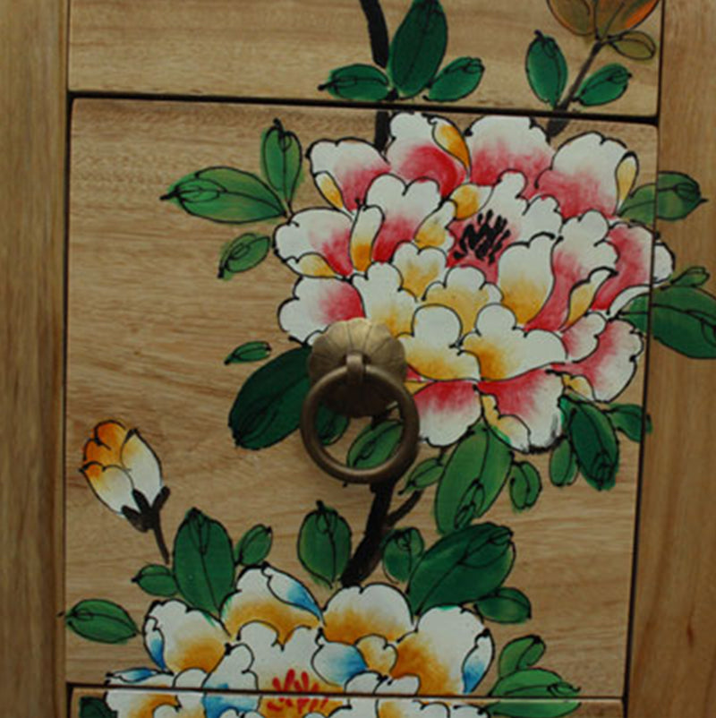 11" D Solid Wood Lingerie Chest Traditional Storage Chest Dresser with Drawers and Doors