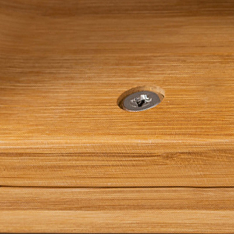 Geometry Bamboo Bookshelf Modern Style Bookcase for Home Office 22" W X 9" D