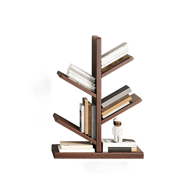 Geometry Rubberwood Bookshelf Modern Bedroom Bookcase with Shelf 22" W X 12" D