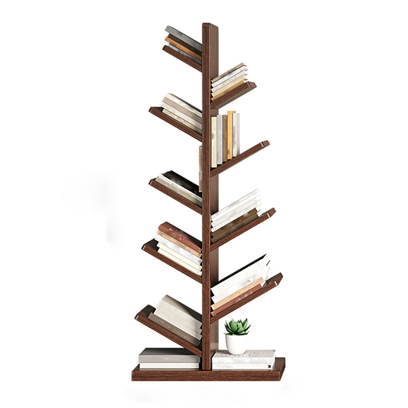 Geometry Rubberwood Bookshelf Modern Bedroom Bookcase with Shelf 22" W X 12" D