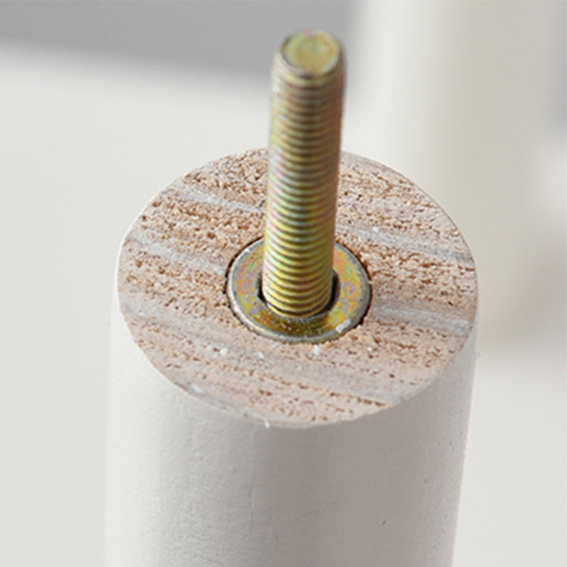 Geometry White Bookshelf Modern Artificial Wood Bookcase with 3 / 4 Shelves