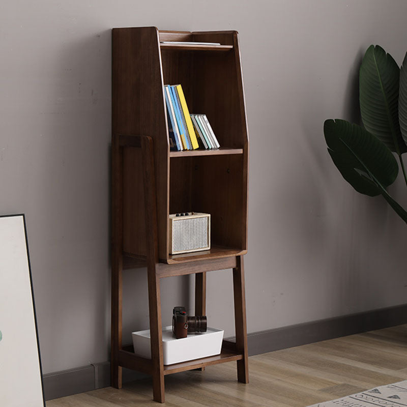 Geometry Wooden Bookshelf Modern Style Bookcase for Bedroom , 15" W X 11" D