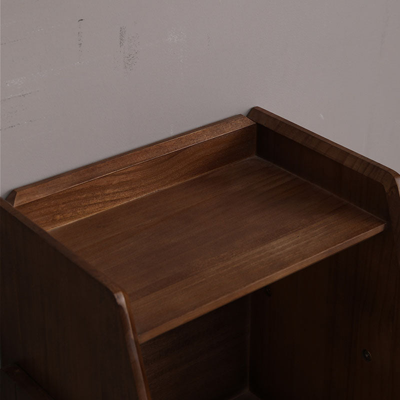 Geometry Wooden Bookshelf Modern Style Bookcase for Bedroom , 15" W X 11" D