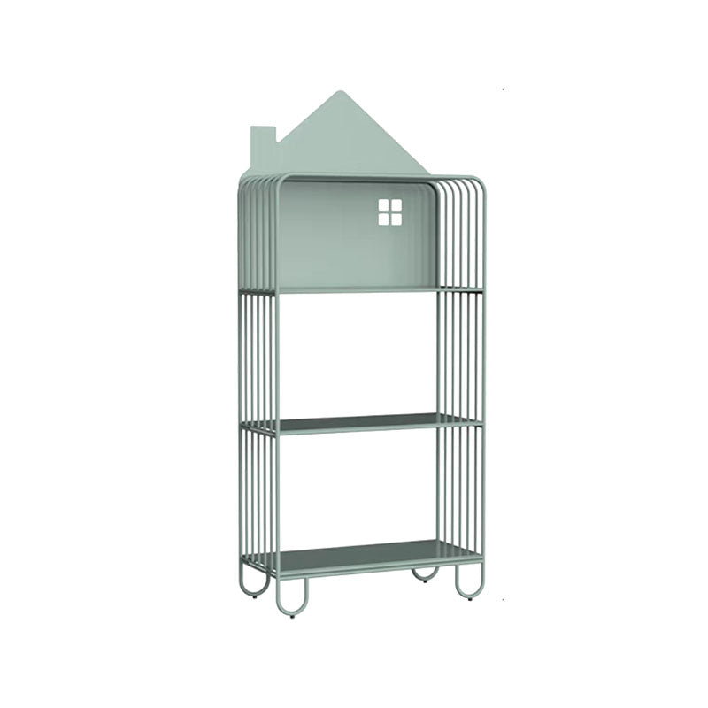 Geometry Metal Bookshelf Modern Open Storage Bookcase , 24" W / 11" D