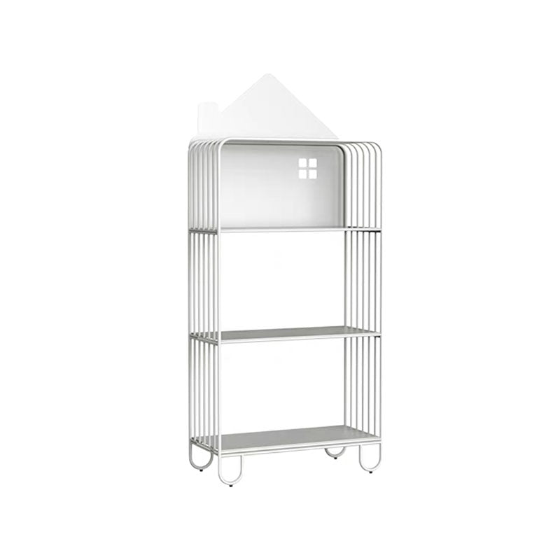 Geometry Metal Bookshelf Modern Open Storage Bookcase , 24" W / 11" D