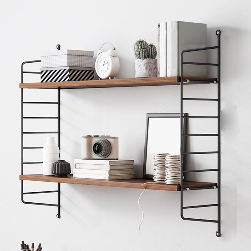 Wall-mount Bookshelf Modern Wooden Bookcase with Multi Shelves