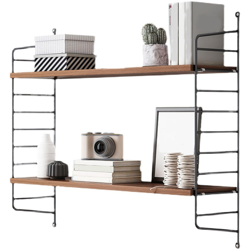 Wall-mount Bookshelf Modern Wooden Bookcase with Multi Shelves