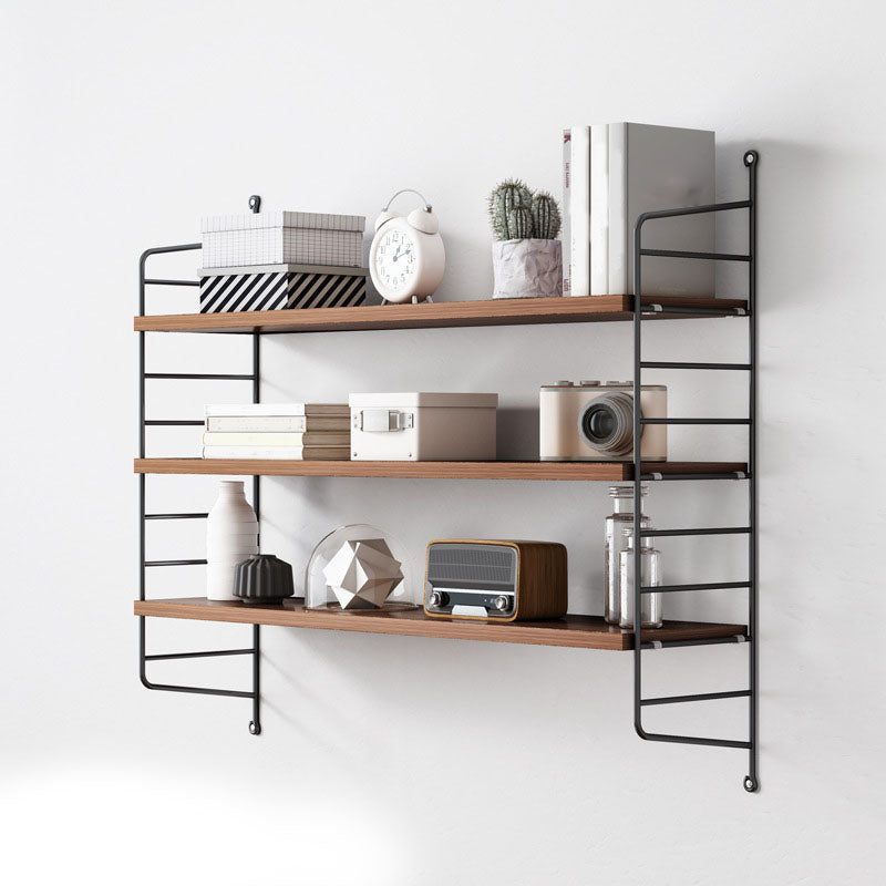 Wall-mount Bookshelf Modern Wooden Bookcase with Multi Shelves