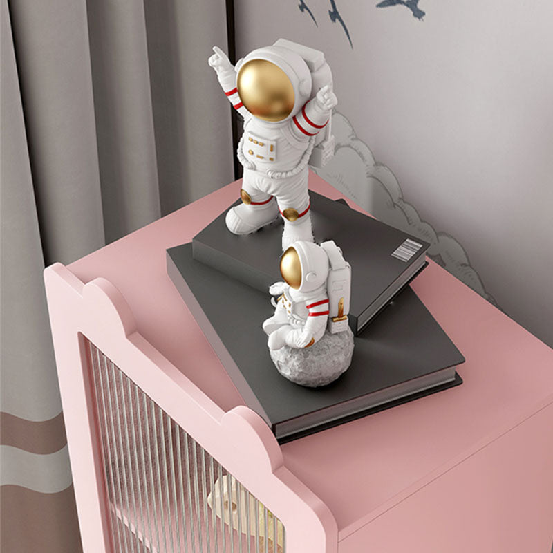 14" D Wooden Bookshelf Modern Closed Storage Bookcase with Drawer and Door