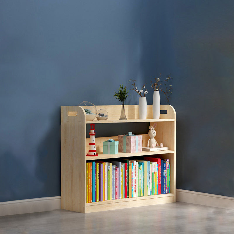 10.6" D Solid Wood Bookshelf Modern Open Storage Bookcase with Multi Shelves