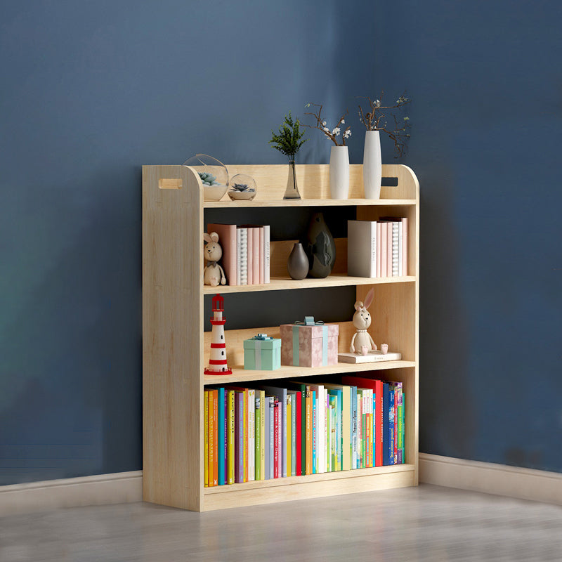 10.6" D Solid Wood Bookshelf Modern Open Storage Bookcase with Multi Shelves