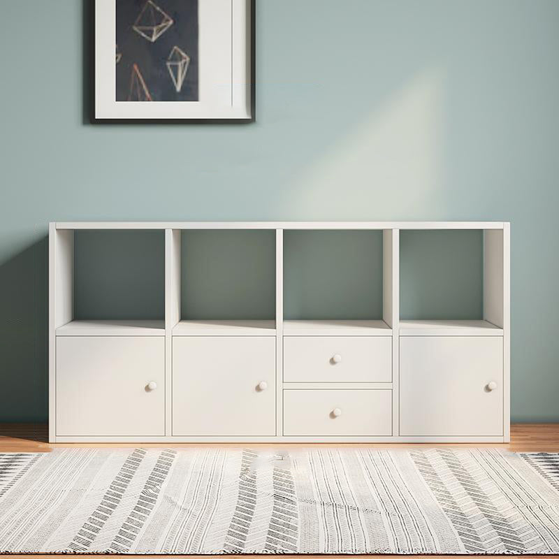 Matter Finish Cube Bookcase Contemporary Wooden Shelf Bookcase