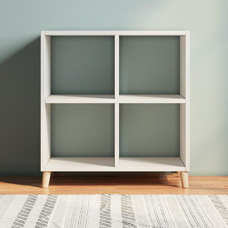 Matter Finish Cube Bookcase Contemporary Wooden Shelf Bookcase