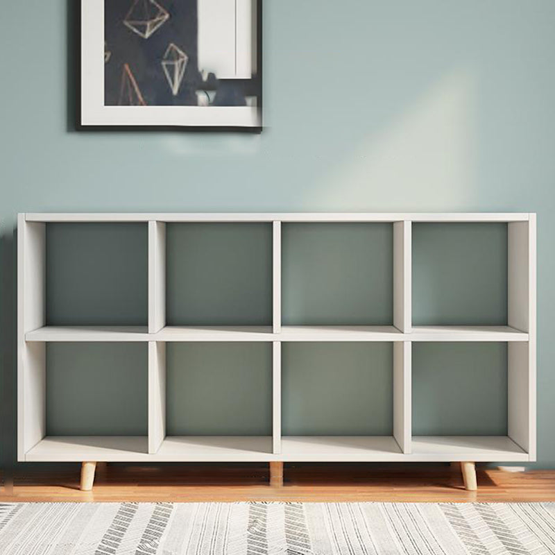 Matter Finish Cube Bookcase Contemporary Wooden Shelf Bookcase