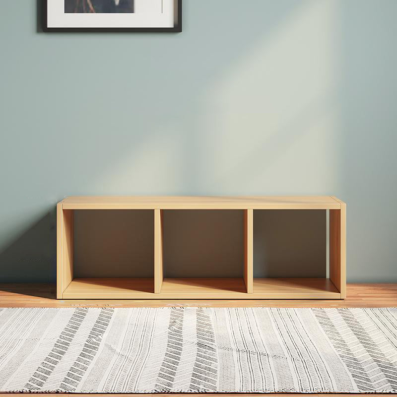 Matter Finish Cube Bookcase Contemporary Wooden Shelf Bookcase