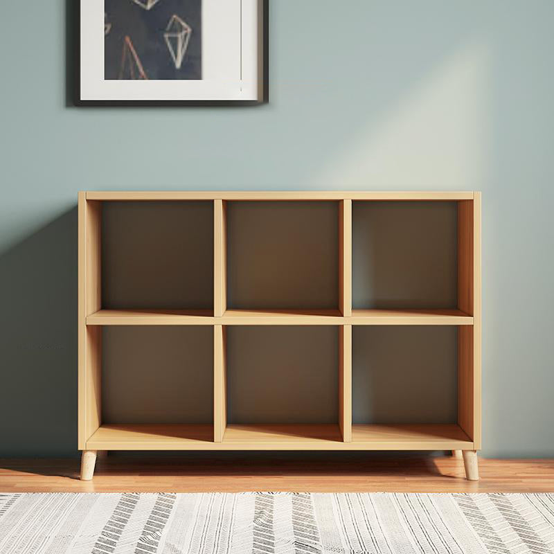 Matter Finish Cube Bookcase Contemporary Wooden Shelf Bookcase