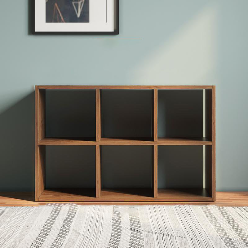 Matter Finish Cube Bookcase Contemporary Wooden Shelf Bookcase