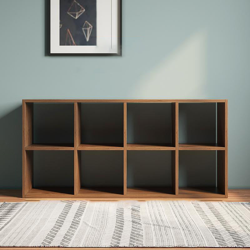 Matter Finish Cube Bookcase Contemporary Wooden Shelf Bookcase