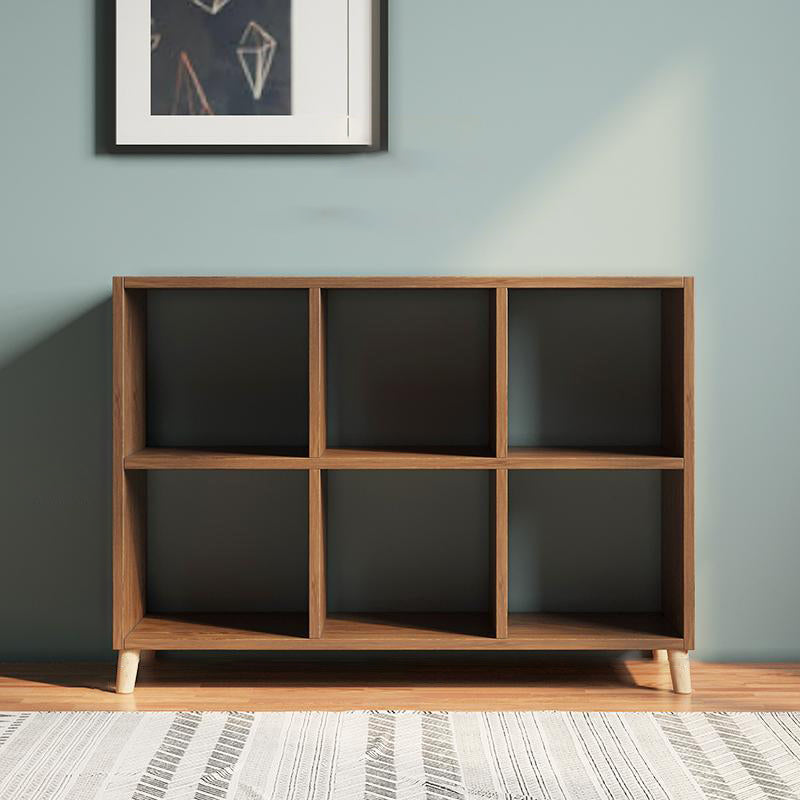Matter Finish Cube Bookcase Contemporary Wooden Shelf Bookcase
