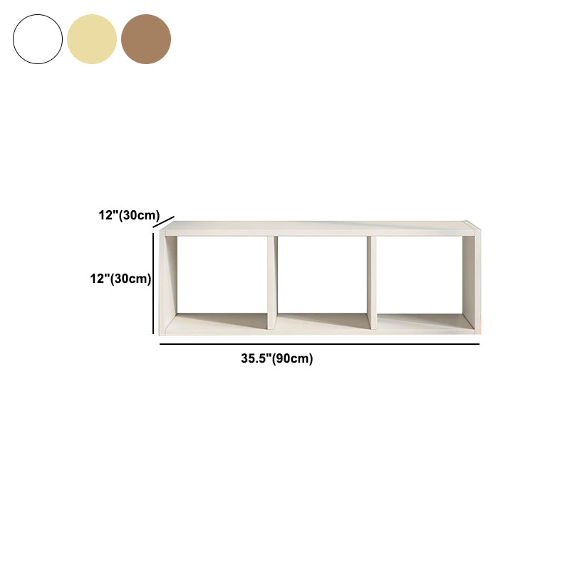 Matter Finish Cube Bookcase Contemporary Wooden Shelf Bookcase
