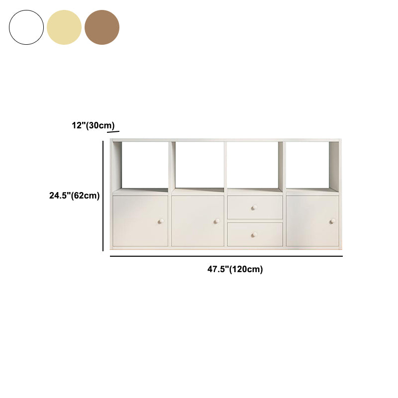 Matter Finish Cube Bookcase Contemporary Wooden Shelf Bookcase