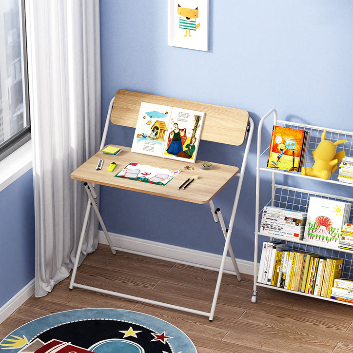 Modern Style Wooden Office Desk Rectangular Folding Writing Desk for Home