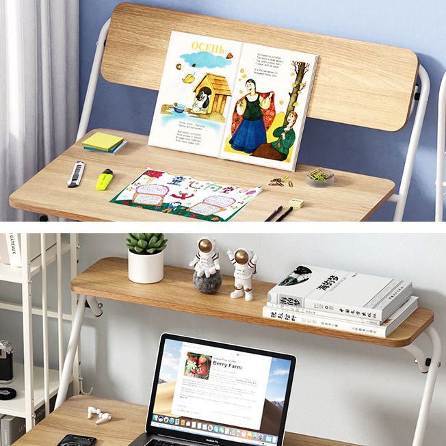 Modern Style Wooden Office Desk Rectangular Folding Writing Desk for Home