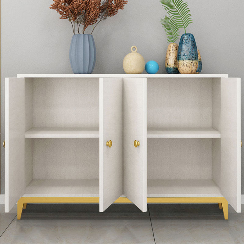 Modern Style Sideboard with 4-Door Credenza Cabinets for Dining Room