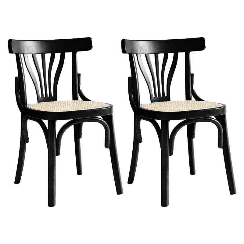 Armless Dining Side Chair Solid Wood Scandinavian Kitchen Dining Room Chair