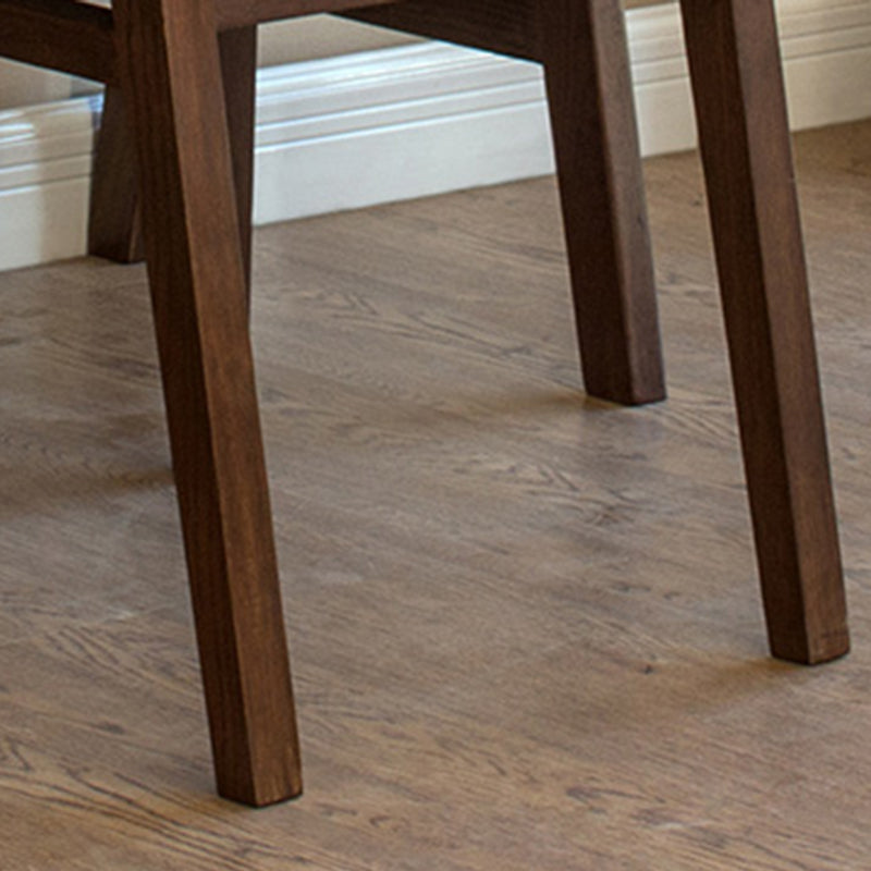 Contemporary Style Dining Chairs Open Back Dining Armless Side Chair with Wooden Legs