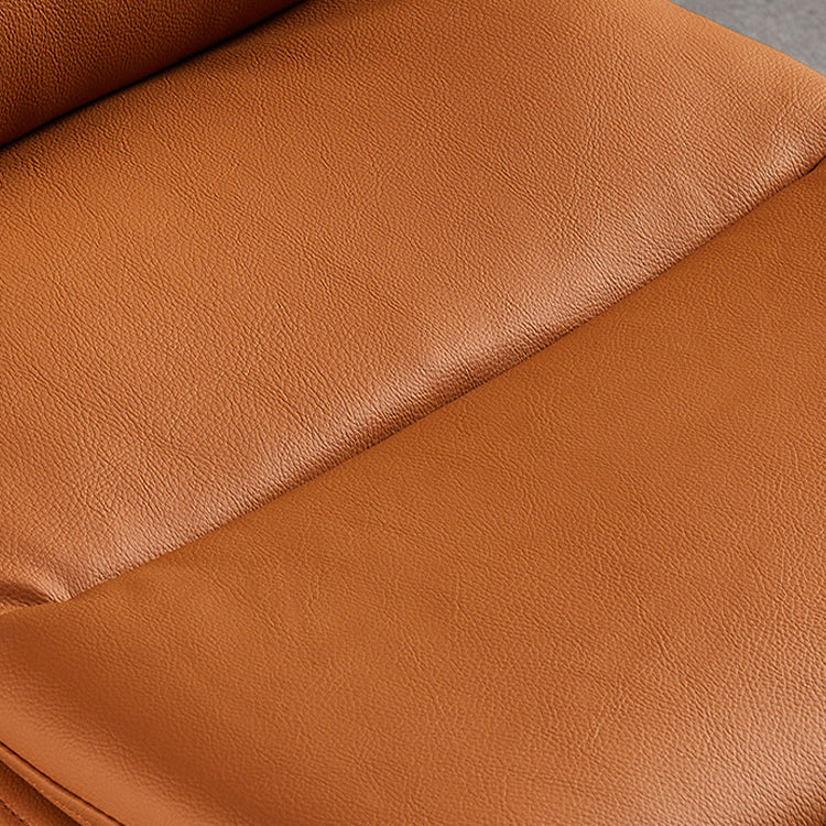 Contemporary Dining Room Side Chairs Matte Finish Leather Parsons Armless Chair