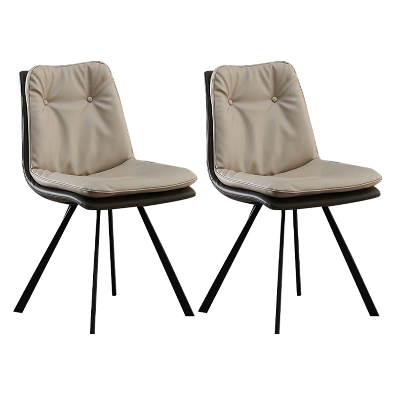 Industrial Metal Kitchen Dining Chair Solid Back Dining Chair