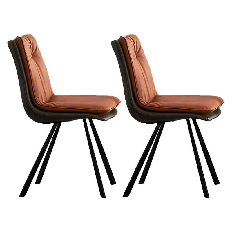 Industrial Metal Kitchen Dining Chair Solid Back Dining Chair