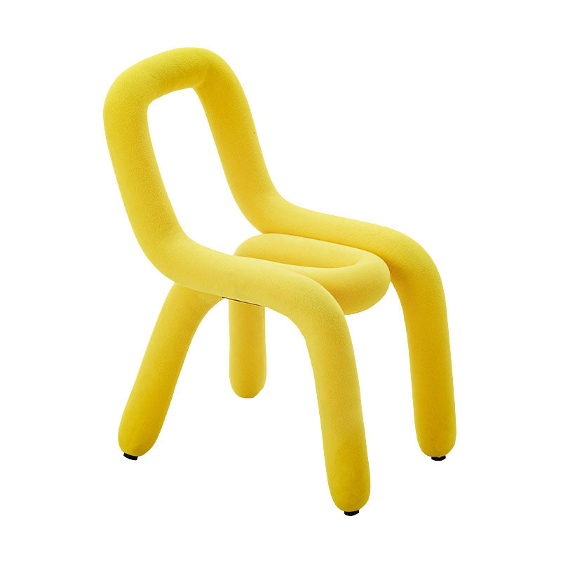 Modern Velvet Dining Room Chair Armless Metal Side Chair for Home Use