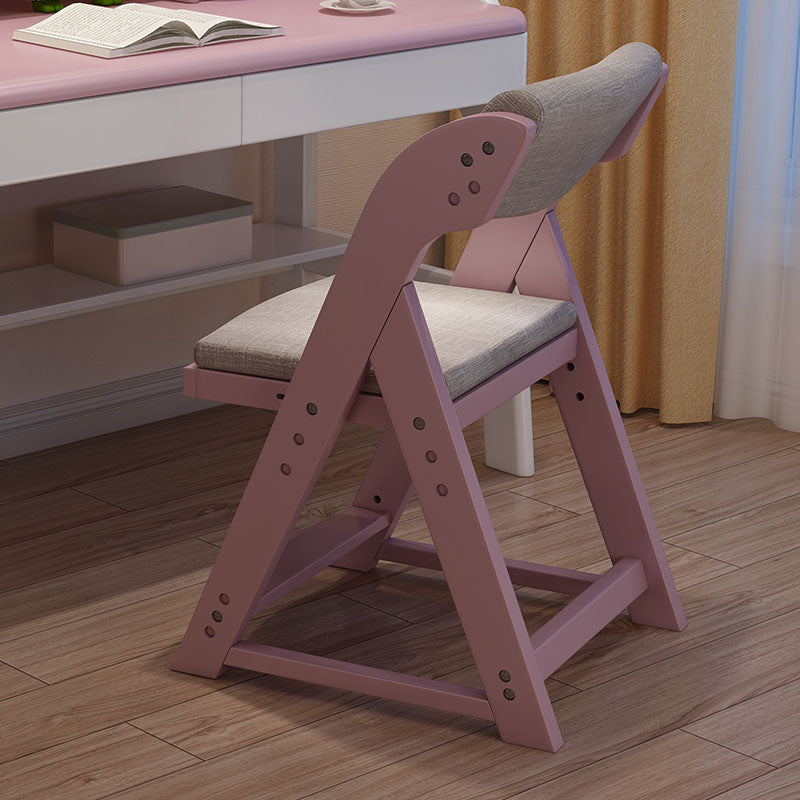 Contemporary Dining Chair Open Back Dining Armless Side Chair with Wooden Legs